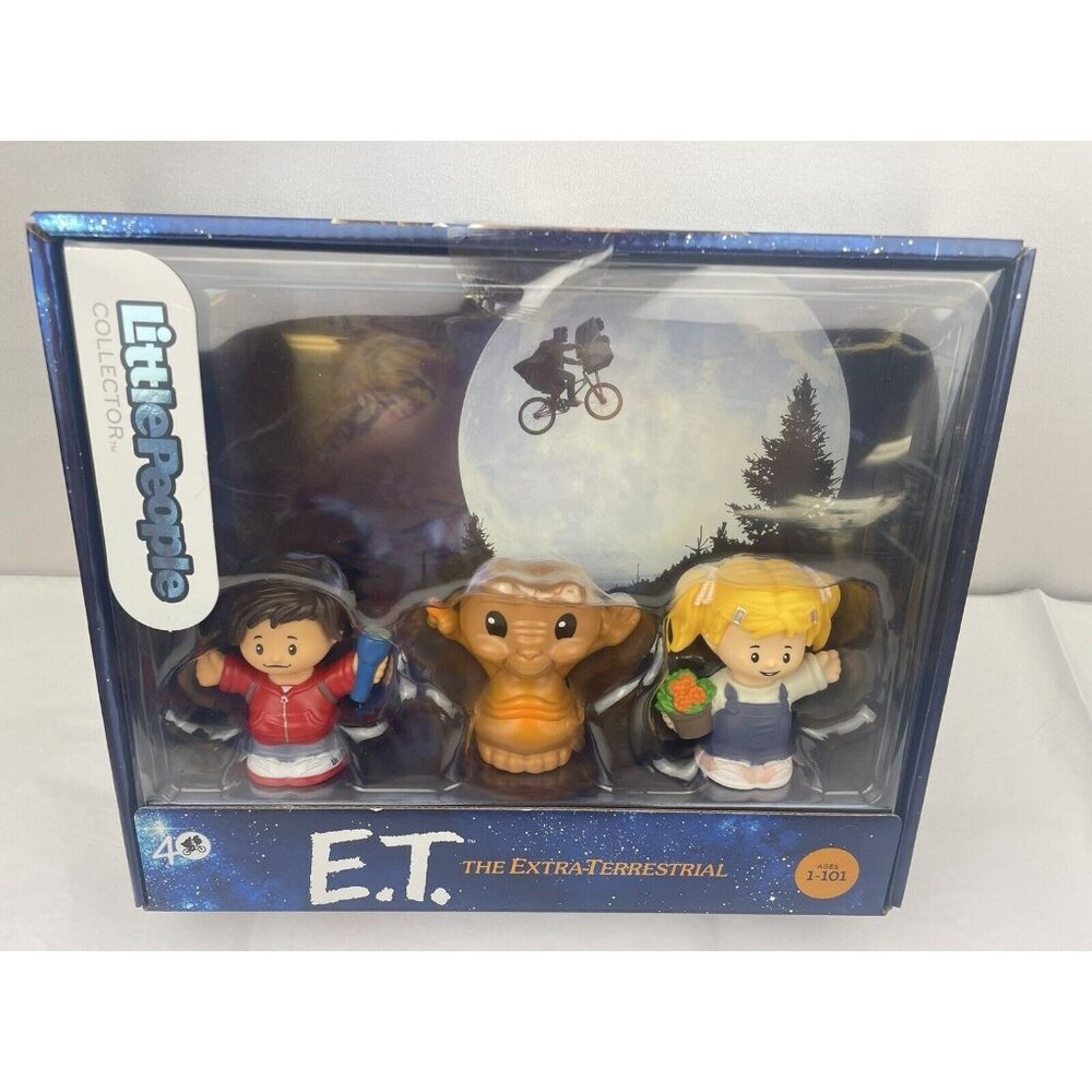 Little People~ Collector E.T. The Extra-Terrestrial 3pc Set 40 yrs